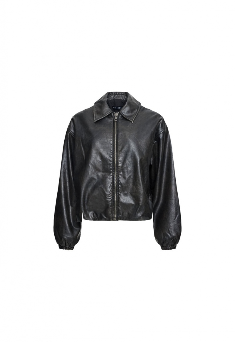 Chaqueta Bomber Lioness Nirvana Negras | España-LVNED6524