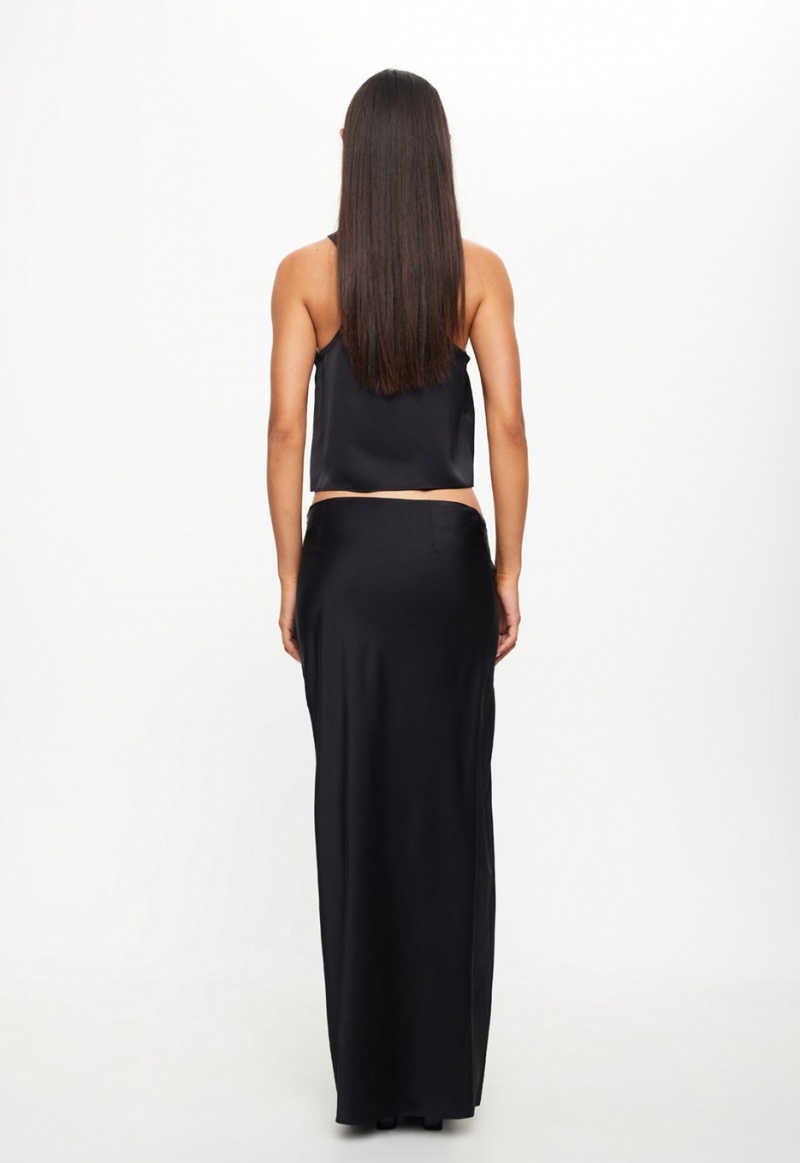 Falda Lioness Mariah Maxi Negras | España-VBTIM0276