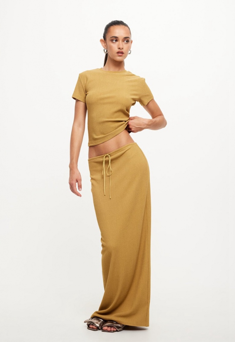 Falda Lioness Nostalgic Maxi Amarillo | España-SKRTW5846