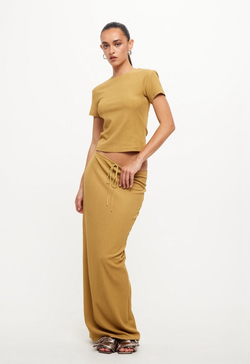 Falda Lioness Nostalgic Maxi Amarillo | España-SKRTW5846