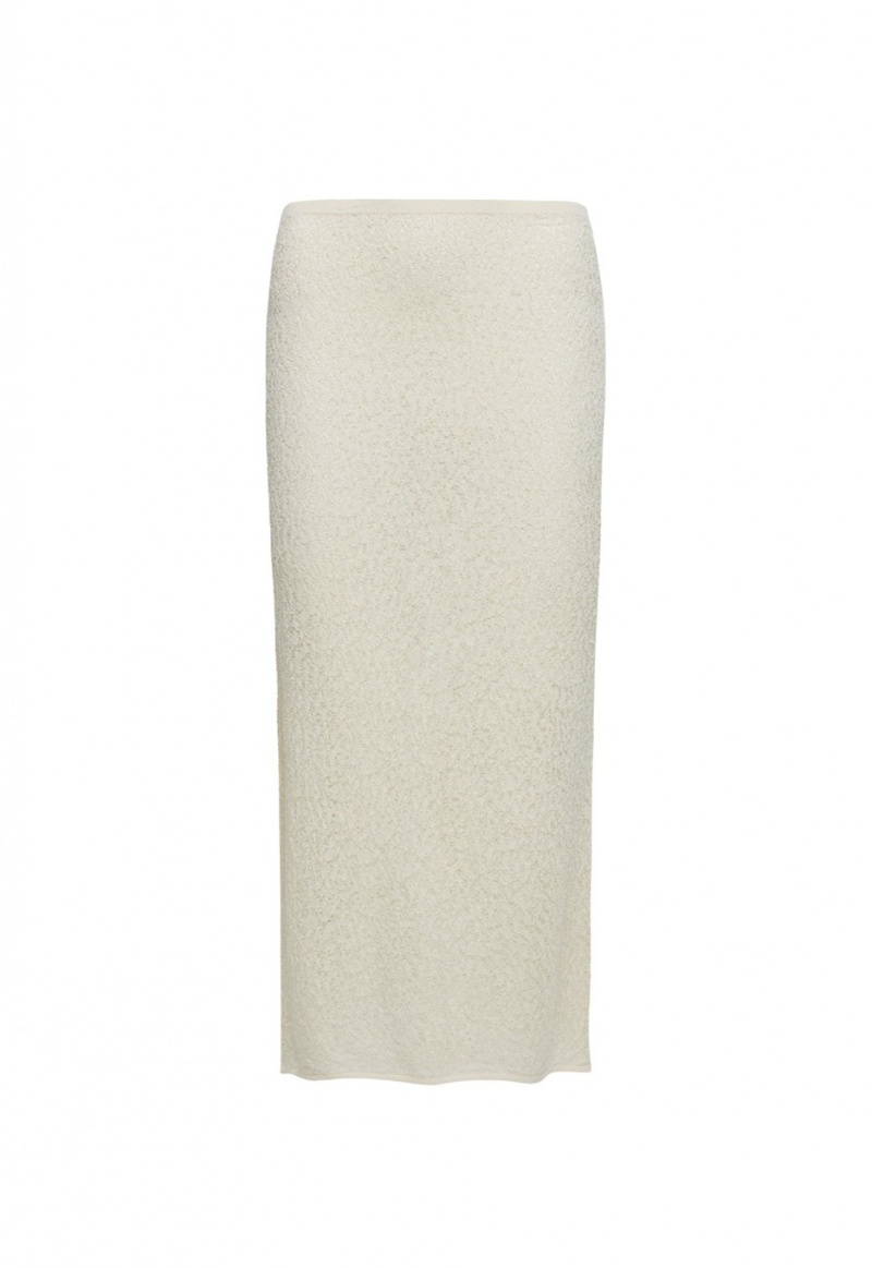 Falda Lioness Pure Midi Creme | España-EZNYS8450