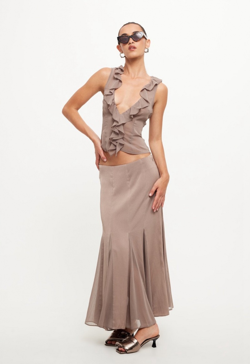 Falda Lioness Rose Maxi Gris | España-ISEZT3247