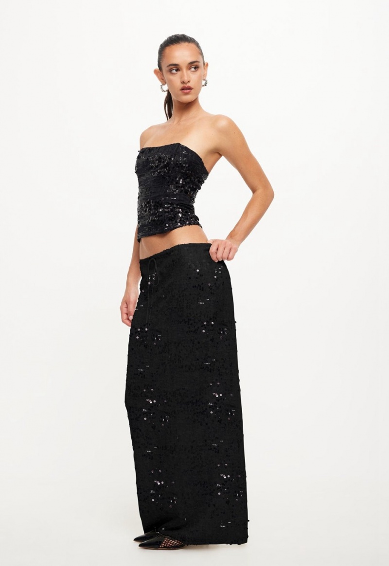 Falda Lioness Shes All That Maxi Negras | España-ISUEY4981