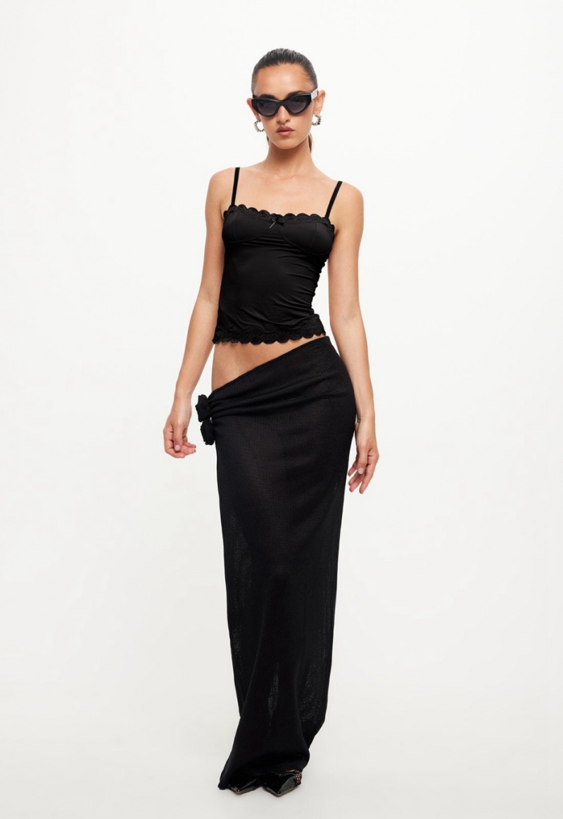 Falda Lioness Soul Mate Maxi Negras | España-VAUDH1305