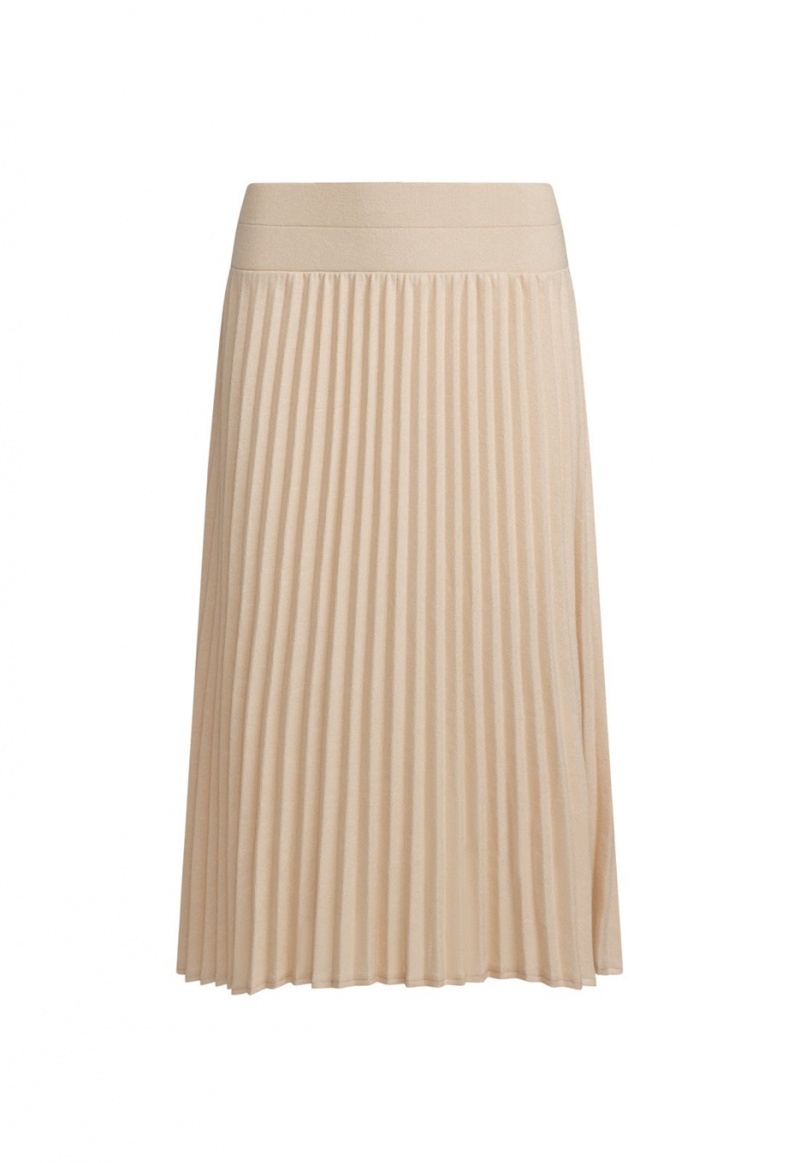 Falda Lioness Sydney Pleat Beige | España-ASTCR8674