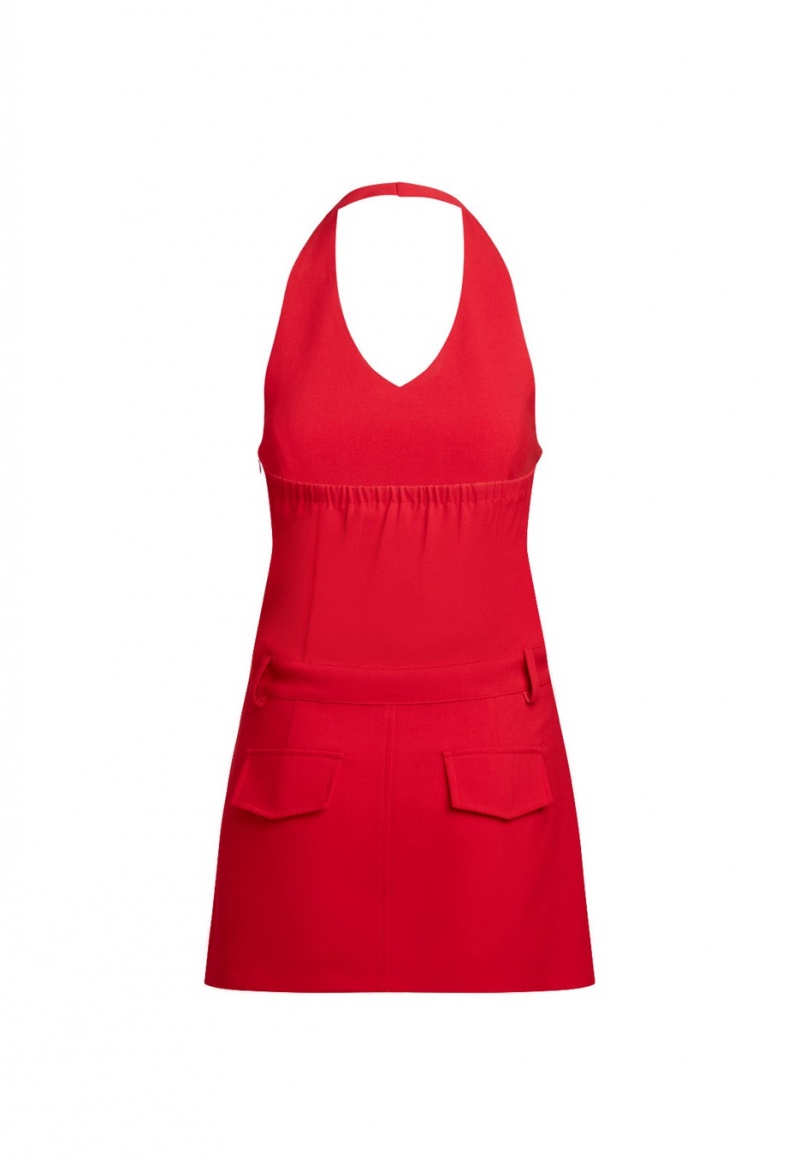 Mini Vestido Lioness Reign Rojas | España-JUEFH8645