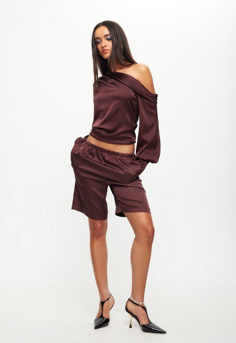 Short Lioness Island Culottes Burdeos | España-XWRYG5710