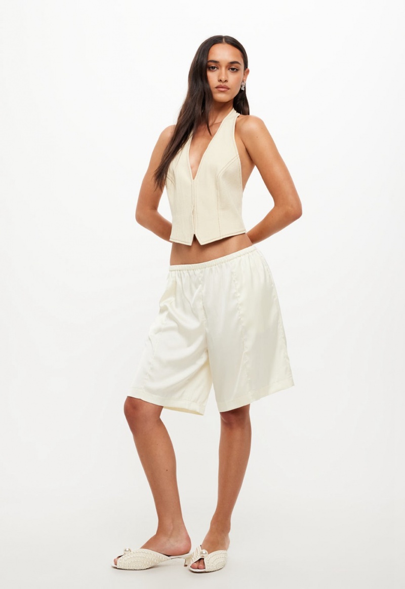 Short Lioness Island Culottes Creme | España-ANECH9075