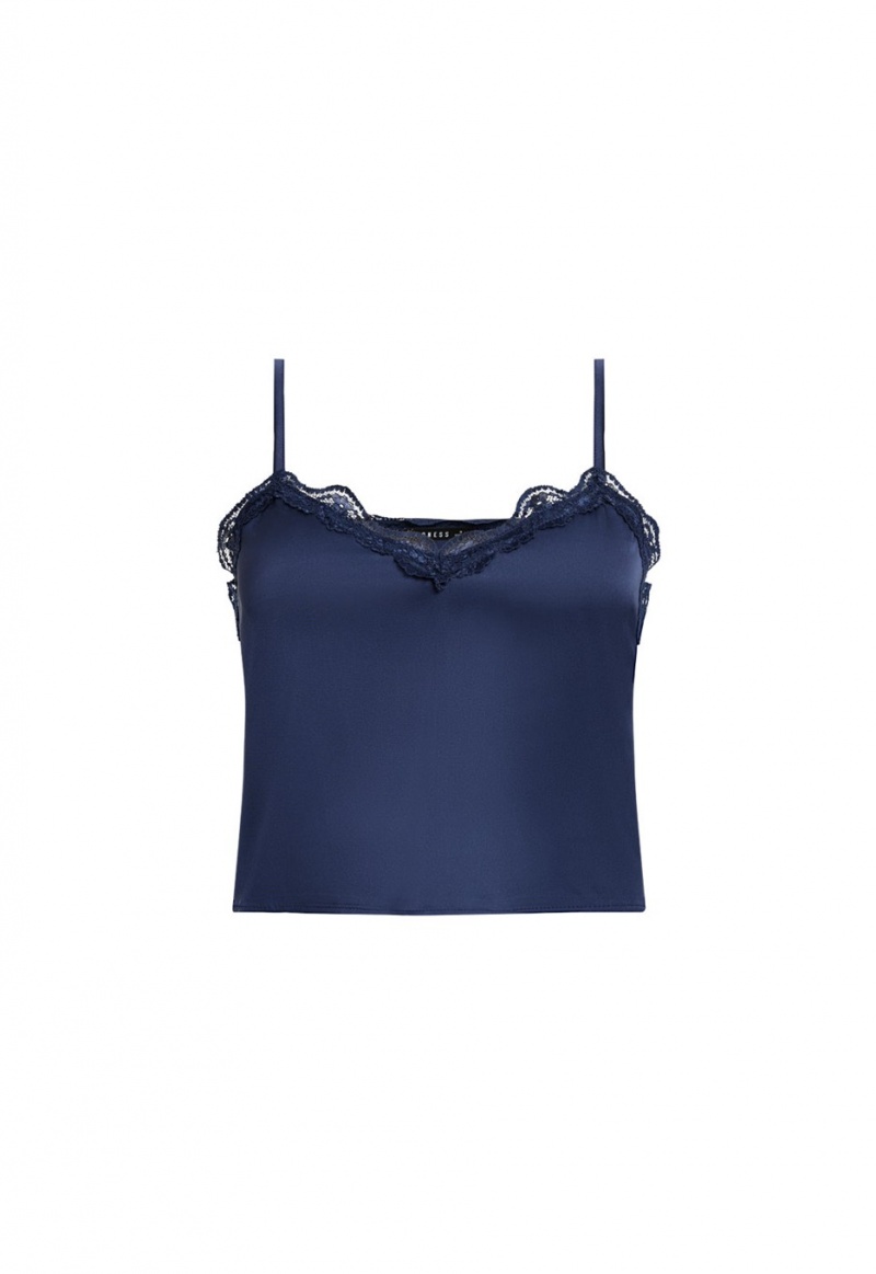 Top Lioness All Romance Cami Azul Marino | España-DJARG2618