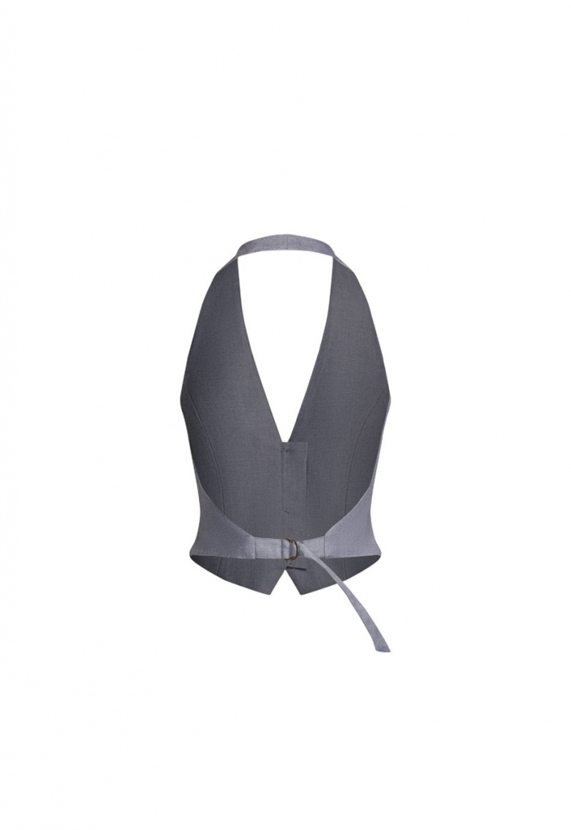 Top Lioness Je Suis Halter Gris Oscuro | España-TIXQG3586